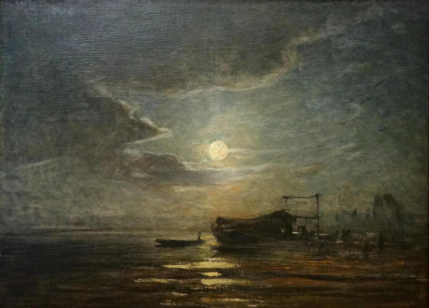 Traghetto a San Mauro, 1879 - Galleria Civica d’Arte Moderna e Contemporanea, Torino